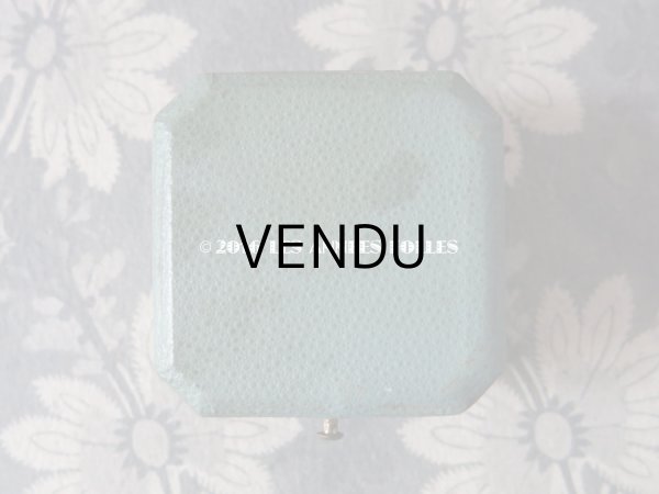 画像4: アンティーク ジュエリーボックス スモーキーブルーグリーン (4)