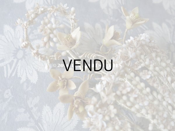 画像11: 19世紀末 アンティーク ワックスフラワーのブーケ (11)