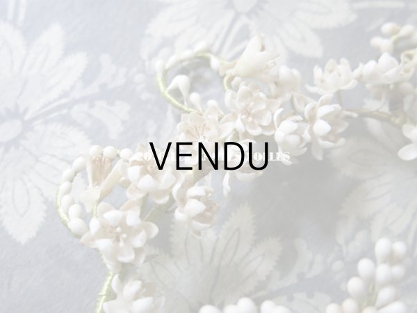 画像9: 19世紀末 アンティーク ワックスフラワーのヘッドリース ＆ ブーケ (9)