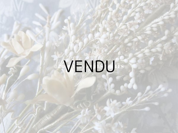 画像9: 19世紀末 アンティーク ワックスフラワーのブーケ (9)