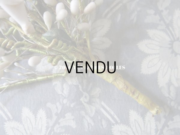 画像4: 19世紀末 アンティーク ワックスフラワーのヘッドリース ＆ ブーケ (4)