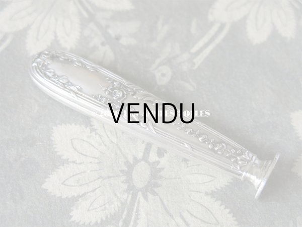 画像3: 1900年代 アンティーク シルバー製 シーリングスタンプ 薔薇模様 【 C.H 】 シルバー950 (3)