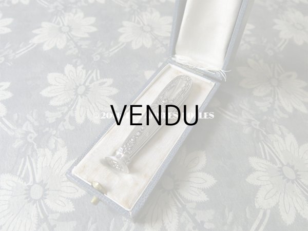 画像8: 1900年代 アンティーク シルバー製 シーリングスタンプ 薔薇模様 【 C.H 】 シルバー950 (8)