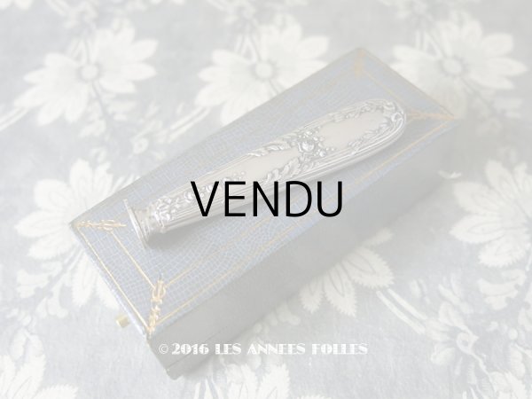 画像1: 1900年代 アンティーク シルバー製 シーリングスタンプ 薔薇模様 【 C.H 】 シルバー950 (1)