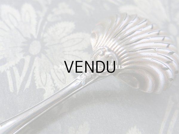 画像8: 19世紀末 アンティーク シュガースプーン 薔薇模様  (8)