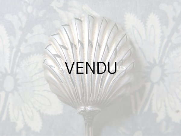 画像6: 19世紀末 アンティーク シュガースプーン 薔薇模様  (6)