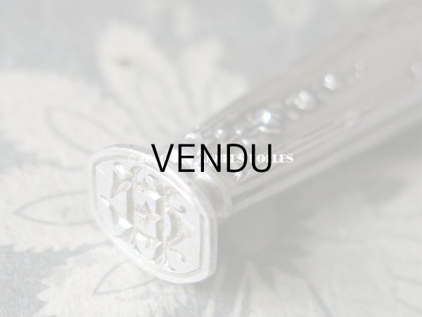 画像5: 1900年代 アンティーク シルバー製 シーリングスタンプ 薔薇模様 【 C.H 】 シルバー950 (5)