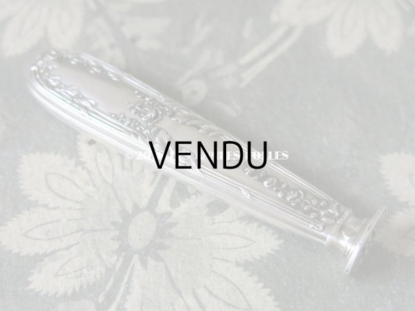 画像6: 1900年代 アンティーク シルバー製 シーリングスタンプ 薔薇模様 【 C.H 】 シルバー950 (6)