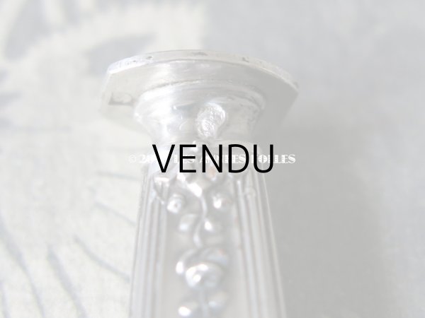 画像7: 1900年代 アンティーク シルバー製 シーリングスタンプ 薔薇模様 【 C.H 】 シルバー950 (7)