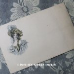 画像: 19世紀末 アンティークポストカード 美しい貴婦人