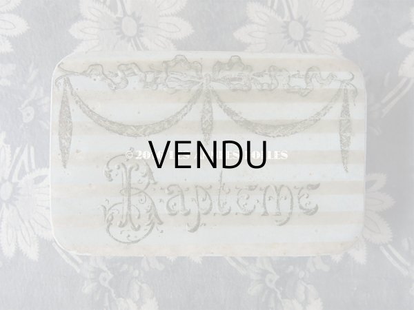 画像3: アンティーク ドラジェのボックス バテムのお菓子箱 BAPTEME (3)