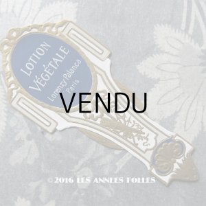 画像: アンティーク パフュームラベル LOTION VEGETALE - LORENZY-PALANCA PARIS -