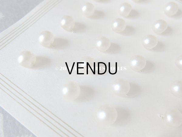 画像3: アンティーク ガラス製 ボタン パール加工  パールボタン 7.5mm  36ピース (3)