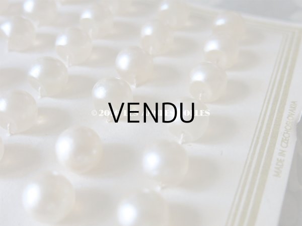 画像3: アンティーク ガラス製 ボタン パール加工  パールボタン 11mm  36ピース (3)