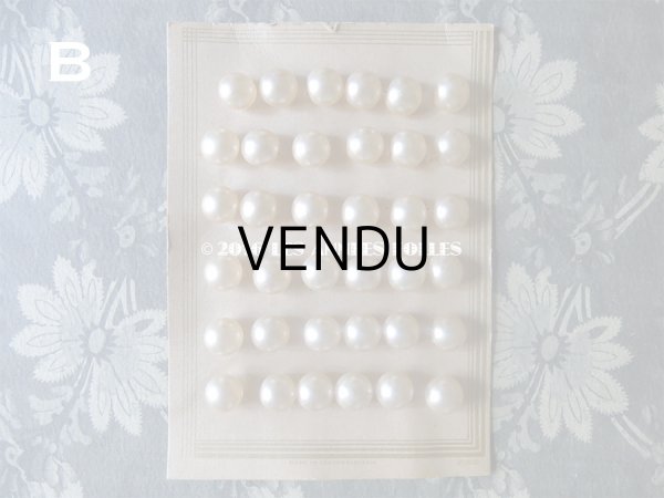 画像5: アンティーク ガラス製 ボタン パール加工  パールボタン 12.5mm  36ピース (5)