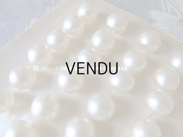 画像3: アンティーク ガラス製 ボタン パール加工  パールボタン 12.5mm  36ピース (3)