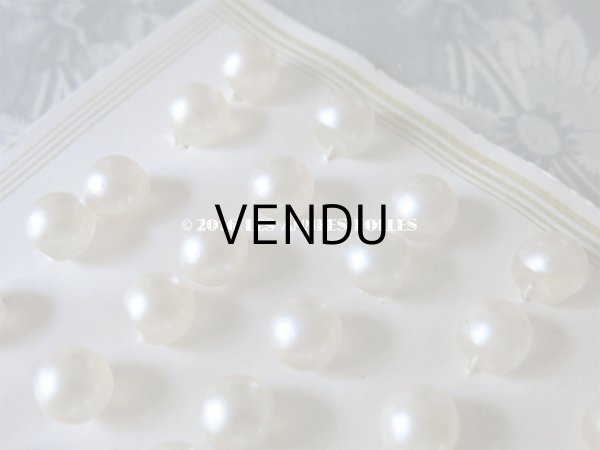 画像7: アンティーク ガラス製 ボタン パール加工  パールボタン 11mm  36ピース (7)