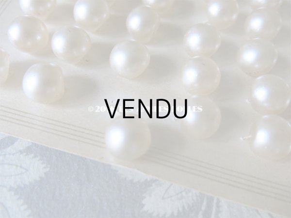 画像9: アンティーク ガラス製 ボタン パール加工  パールボタン 12.5mm  36ピース (9)