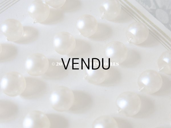 画像4: アンティーク ガラス製 ボタン パール加工  パールボタン 11mm  36ピース (4)