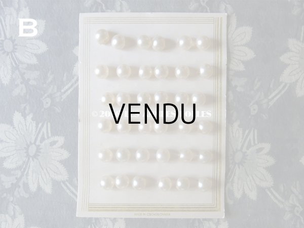 画像6: アンティーク ガラス製 ボタン パール加工  パールボタン 11mm  36ピース (6)