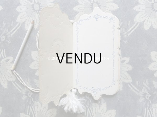 画像5: 1900年代 アンティーク 舞踏会の手帳 ペンシル付 CARNET DE BAL カルネ・ド・バル (5)