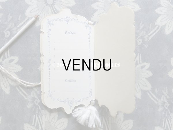 画像6: 1900年代 アンティーク 舞踏会の手帳 ペンシル付 CARNET DE BAL カルネ・ド・バル (6)