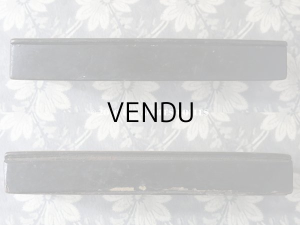 画像4: 19世紀 アンティーク ペンケース パピエマシェ PLUMES & CRAYONS (4)