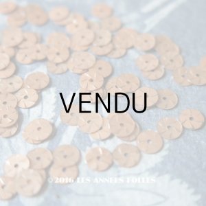 画像: 1900年代 アンティーク ゼラチン製 スパンコール コッパー 5mm 約108ピース 