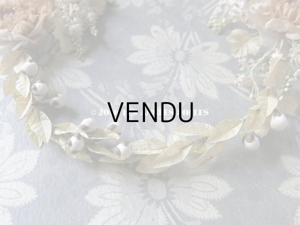 画像5: 19世紀 ナポレオン3世時代 アンティーク ウェディング ヘッドリース＆ブーケ 結婚式 ティアラ (5)