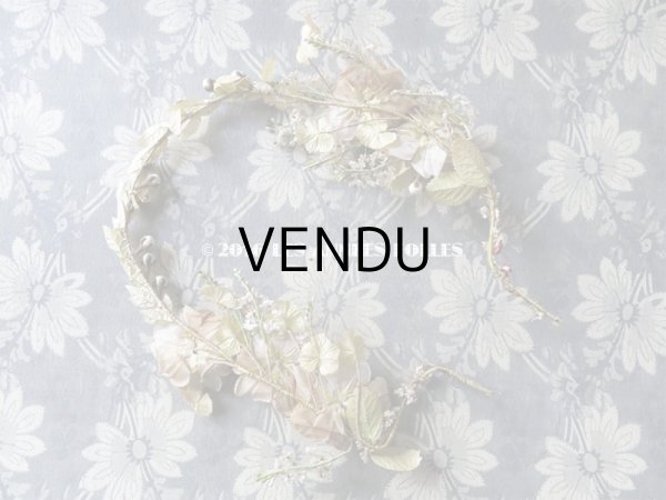 画像8: 19世紀 ナポレオン3世時代 アンティーク ウェディング ヘッドリース＆ブーケ 結婚式 ティアラ (8)