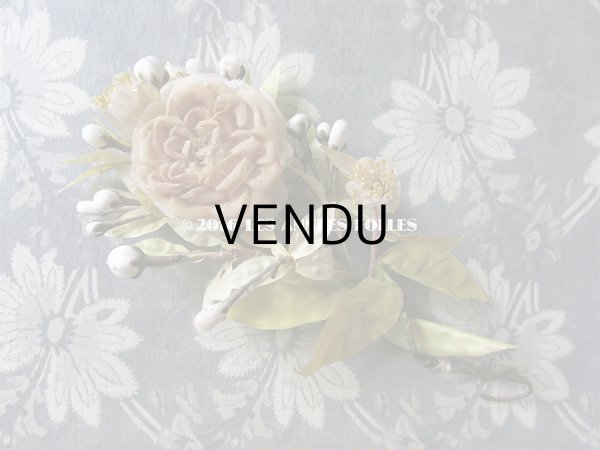 画像9: 19世紀 ナポレオン3世時代 アンティーク ウェディング ヘッドリース＆ブーケ 結婚式 ティアラ (9)