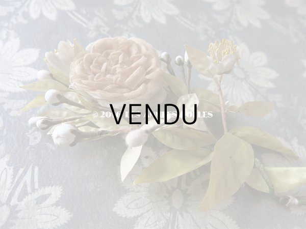 画像10: 19世紀 ナポレオン3世時代 アンティーク ウェディング ヘッドリース＆ブーケ 結婚式 ティアラ (10)