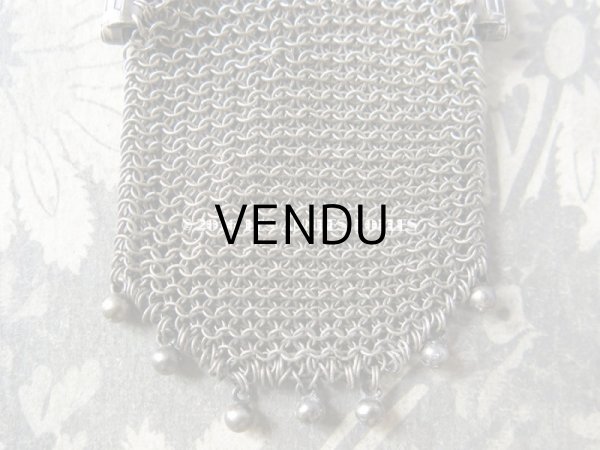 画像3: 1900年代 アンティーク シルバー製 鈴蘭 メタルメッシュのコインケース (3)