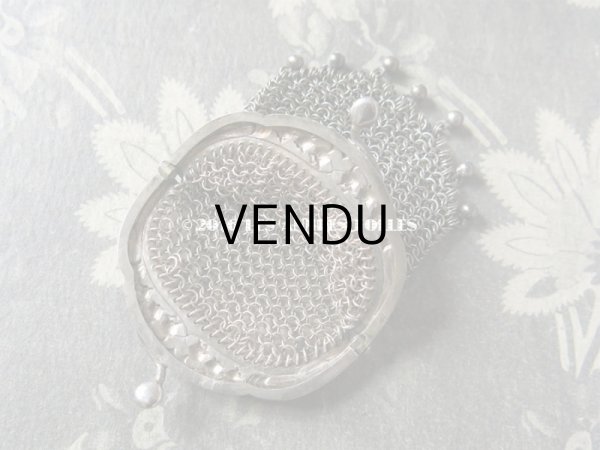 画像6: 1900年代 アンティーク シルバー製 鈴蘭 メタルメッシュのコインケース (6)