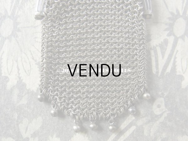 画像5: 1900年代 アンティーク シルバー製 鈴蘭 メタルメッシュのコインケース (5)