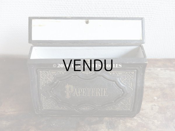 画像6: 19世紀 アンティーク ナポレオン3世 レターボックス PATETERIE (6)