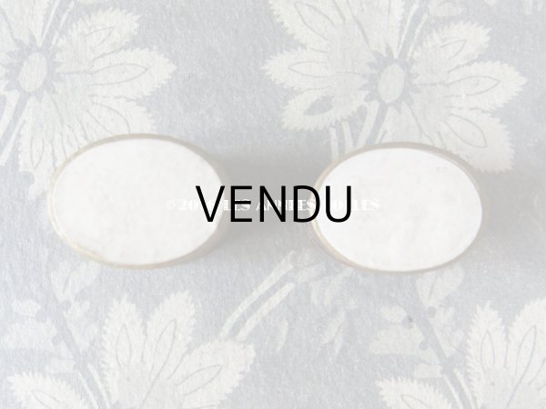 画像3: 1900年代 アンティーク とても小さな ファーマシーボックス ゴールド＆ボルドー (3)