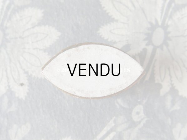 画像3: アンティーク とても小さなジュエリーボックス ボルドー色 (3)