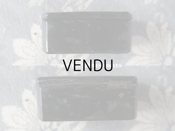 画像7: 19世紀 アンティーク ナポレオン3世 パピエマシェ シガレットケース A VOS SOUHAITS (7)