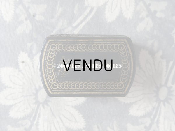 画像4: 19世紀 アンティーク ナポレオン3世 パピエマシェ シガレットケース A VOS SOUHAITS (4)