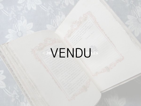 画像11: ★2016クリスマスセール対象外★ 1883年 アンティーク 本　天使のシルクカバー 紫の花模様 ETRENNES AUX DAMES (11)