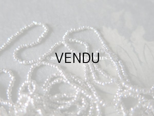 画像5: ★2016クリスマスセール対象外★ 1900年代 アンティーク メタル製 マイクロビーズ ファセット カット入り シルバー キャビアビーズ (5)