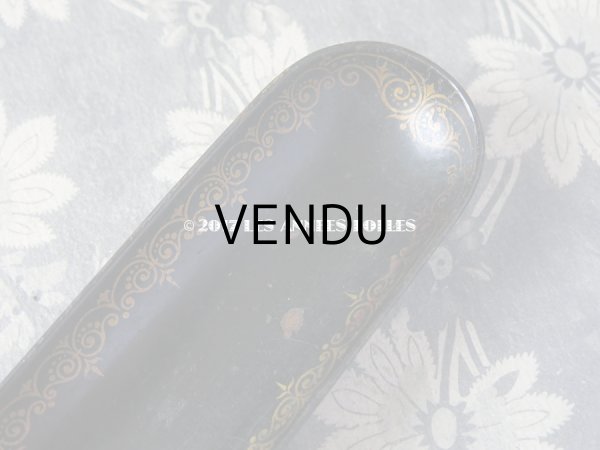 画像4: 19世紀 アンティーク ナポレオン3世 パピエマシェ トレイ ペンケース  (4)