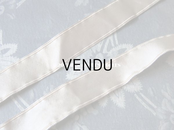 画像9: アンティーク ドール用 シルクリボンとレースのボネ (9)