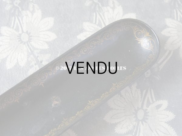 画像3: 19世紀 アンティーク ナポレオン3世 パピエマシェ トレイ ペンケース  (3)