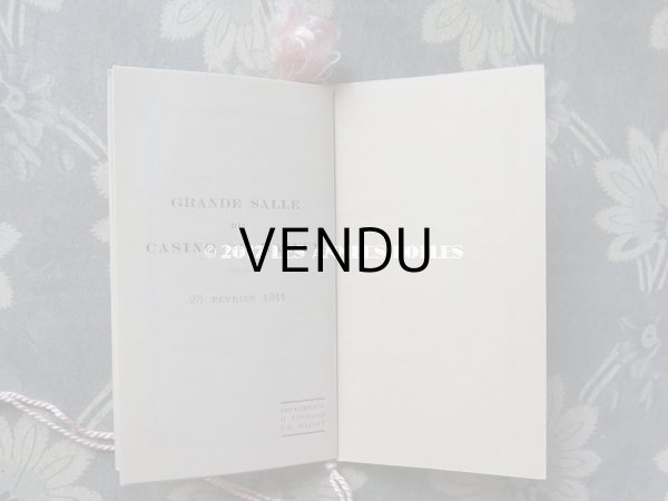 画像8: 1911年 アンティーク 舞踏会の手帳 ペンシル付 CARNET DE BAL カルネ・ド・バル (8)