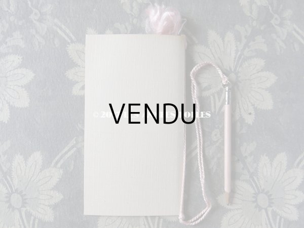 画像3: 1911年 アンティーク 舞踏会の手帳 ペンシル付 CARNET DE BAL カルネ・ド・バル (3)