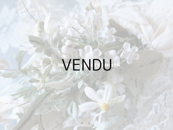 画像6: 19世紀末 アンティーク 花嫁のブーケ　花模様のレース＆シルク製ジャガード織リボン　ウェディングブーケ (6)