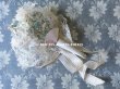 画像3: 19世紀末 アンティーク 花嫁のブーケ　花模様のレース＆シルク製ジャガード織リボン　ウェディングブーケ (3)