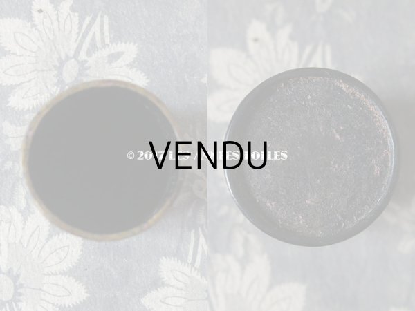 画像3: 19世紀 アンティーク ナポレオン3世 パピエマシェ 花模様のゴブレ S (3)